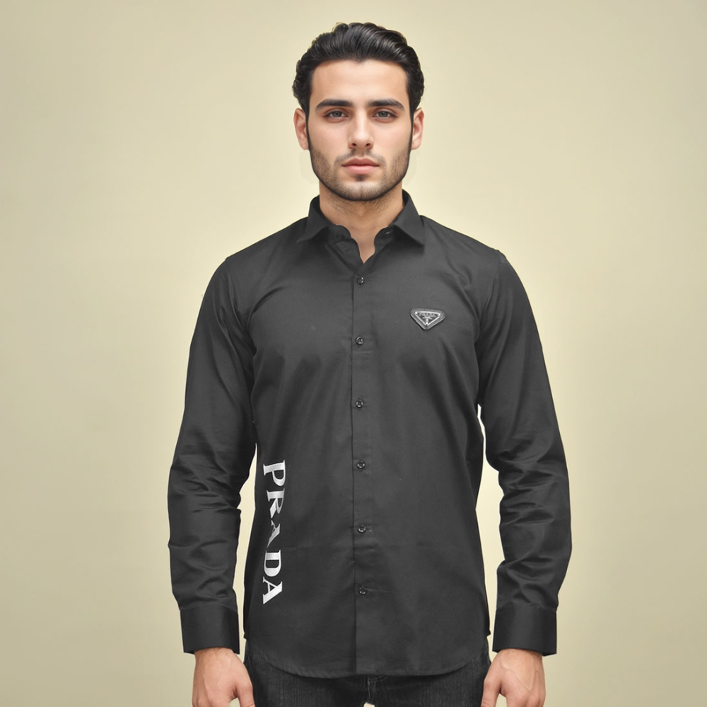 Prada Re-Nylon Black Premium Luxury Shirt-1