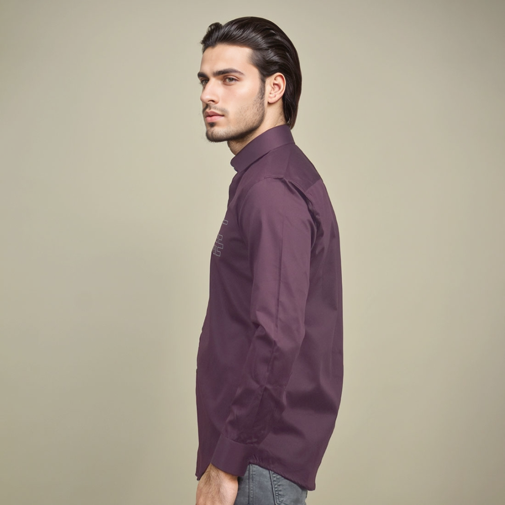 Armani Exchange Wine Premium Quality Shirt-2