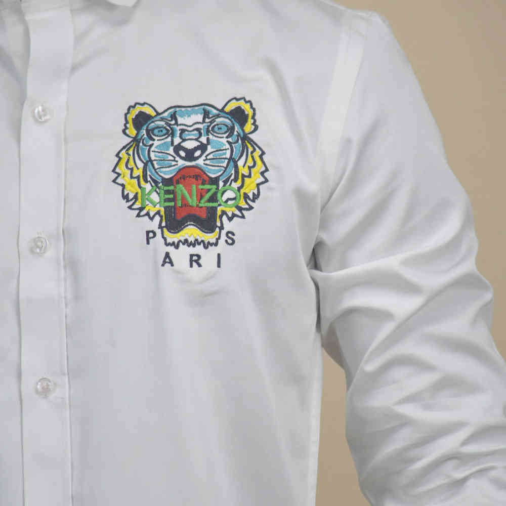 Kenzo White Premium Quality Shirt-4