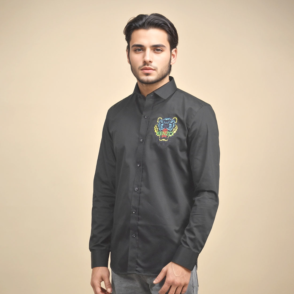Black KENZO Green Premium Quality Shirt