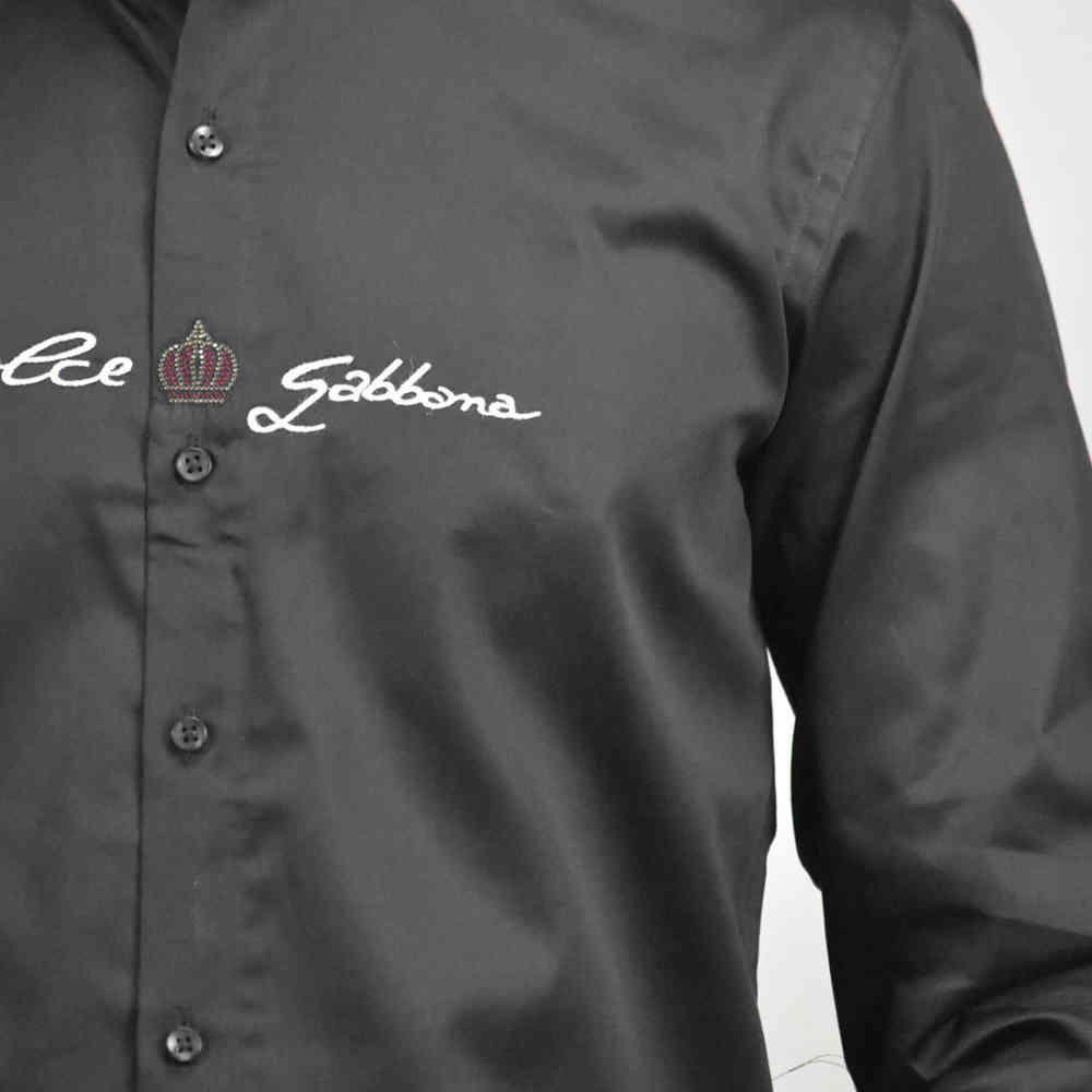 Dolce & Gabbana Black Premium Cotton Shirt-4