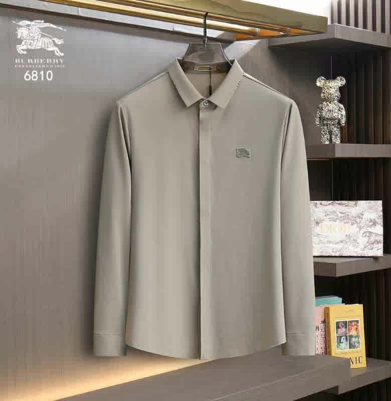 Grey Burberry Green Premium Quality Shirt