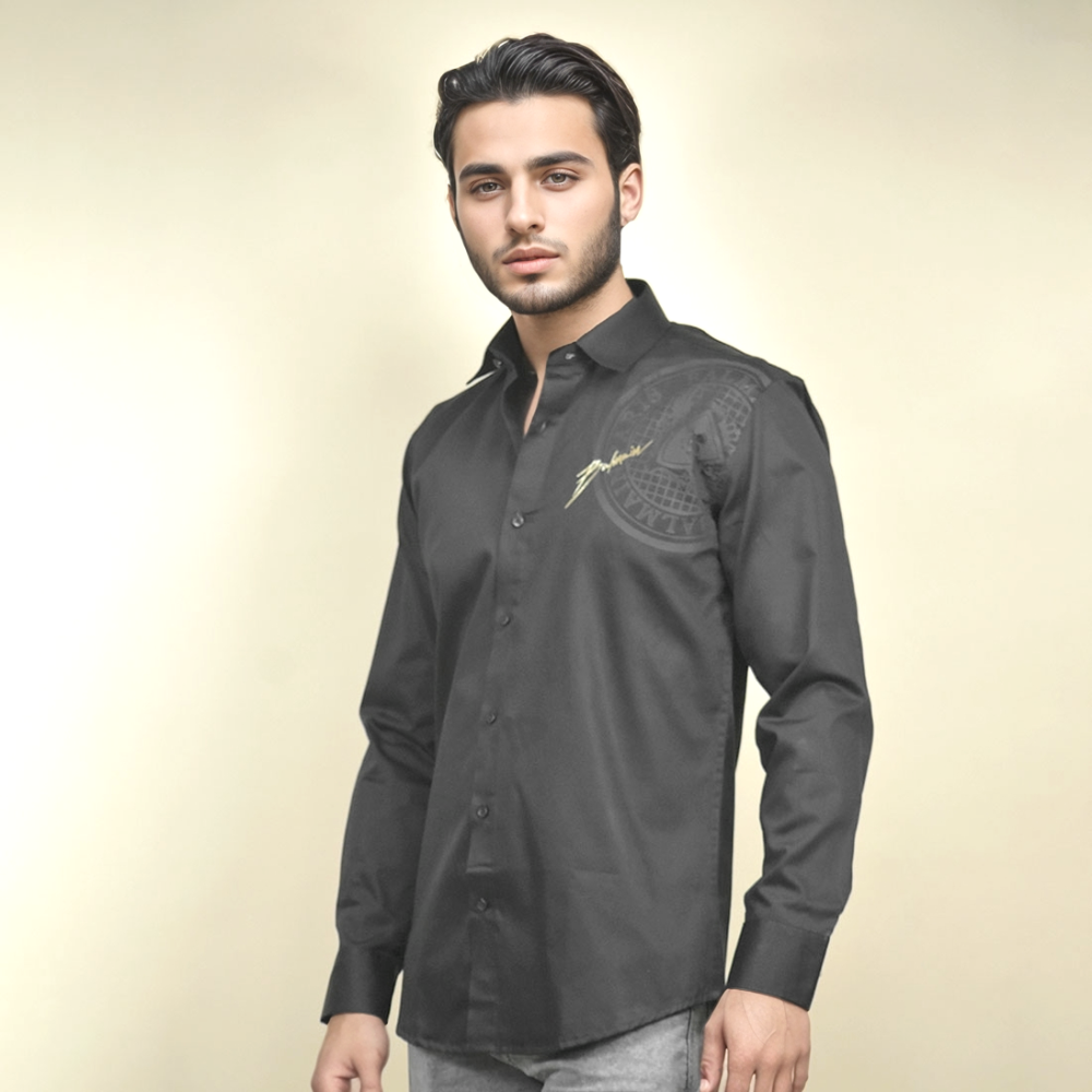 Black Balmain White Premium Quality Shirt