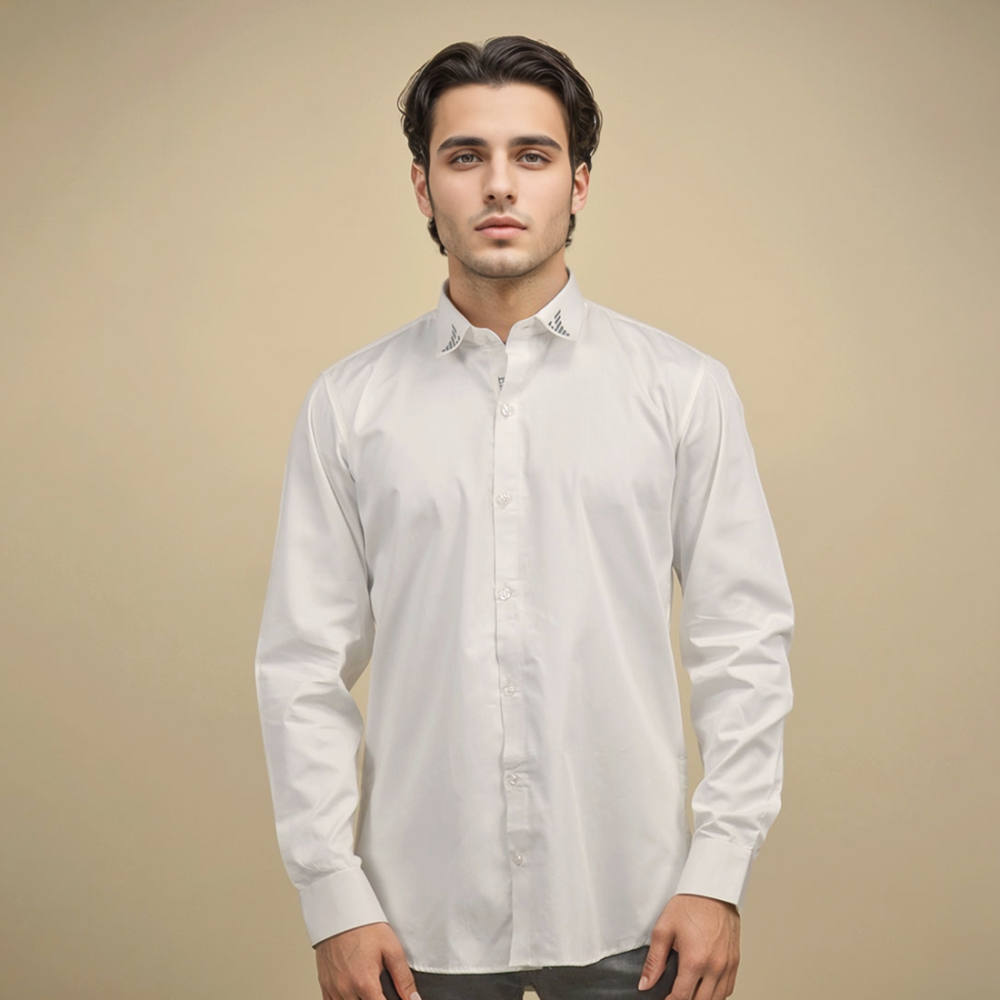 Emporio Armani White Premium Quality Shirt-thumb-1