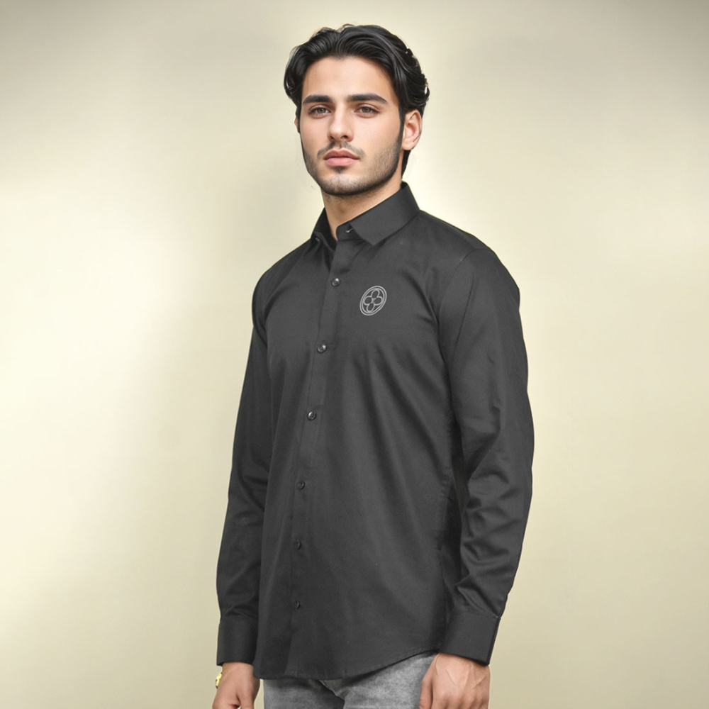 Black Louis Vuitton Sky Blue Premium Quality Shirt