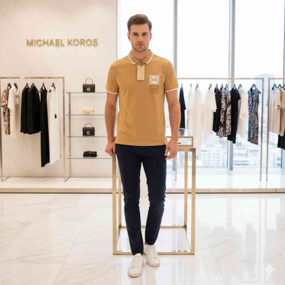 Michael Kors Brown Premium Quality T-shirt-1