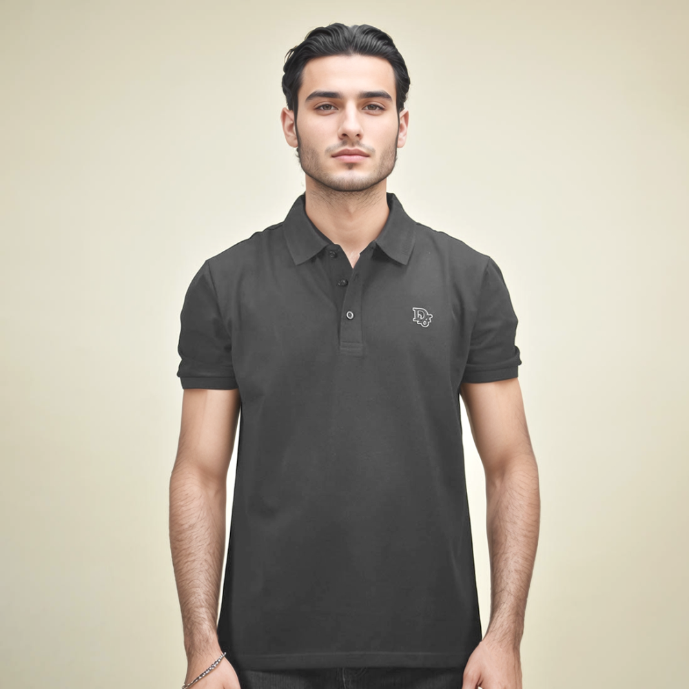 Dior Black Premium Quality Polo Tees-thumb-1