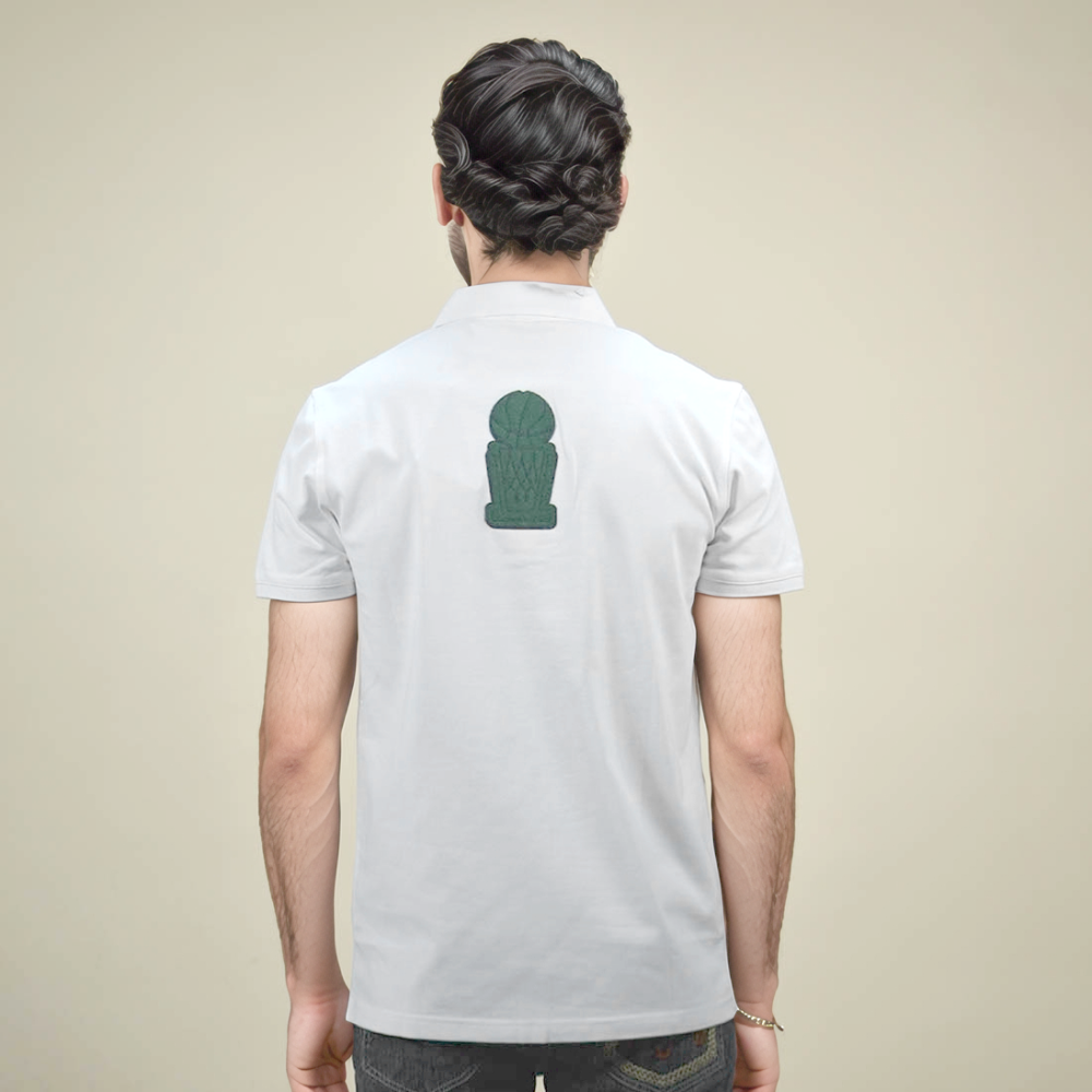 Louis Vuitton Teddy Print White Premium Polo T-shirt-4