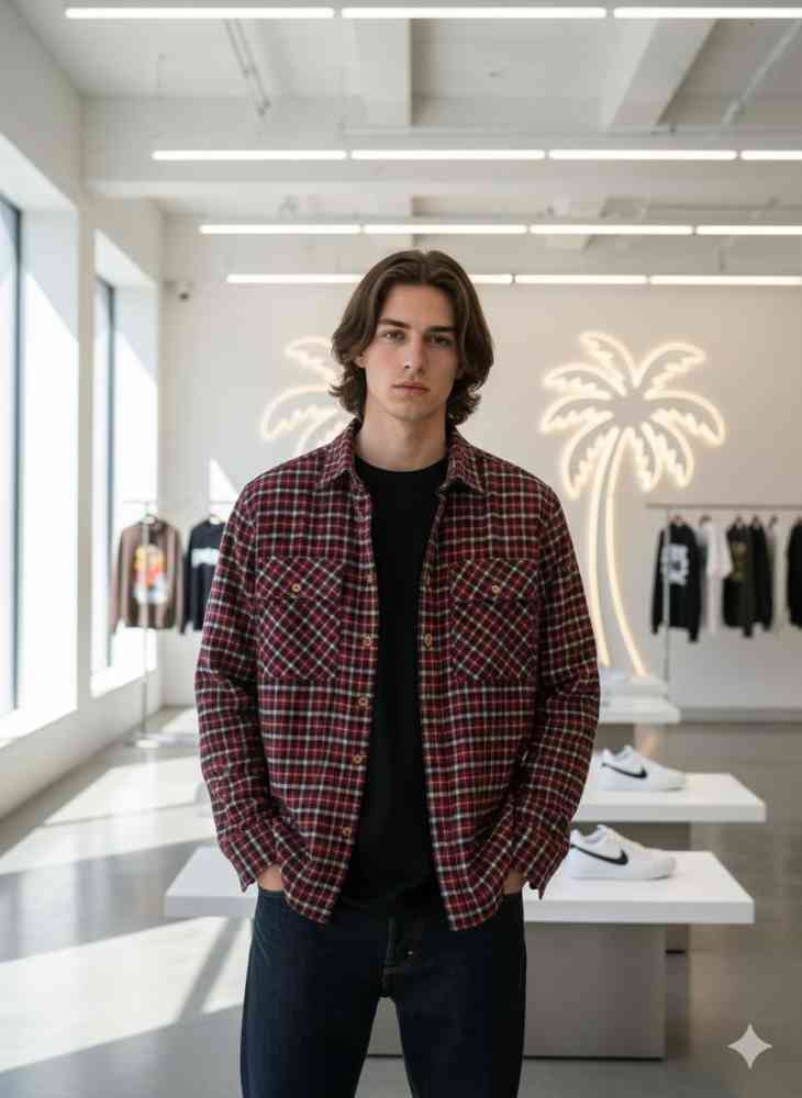 Red Burberry Green Premium Quality Shirt