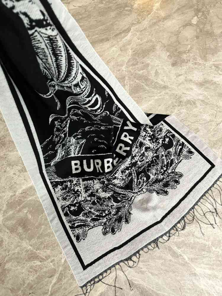 Burberry Cashmere Black Premium Quality Stole-1