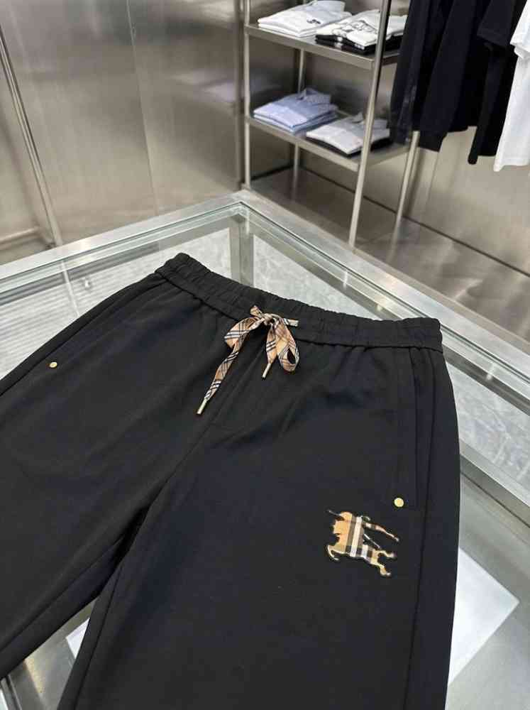 Burberry Black Premium Quality Warm Track Pant-thumb-2