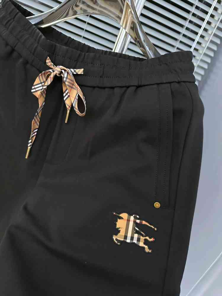 Burberry Black Premium Quality Warm Track Pant-thumb-5