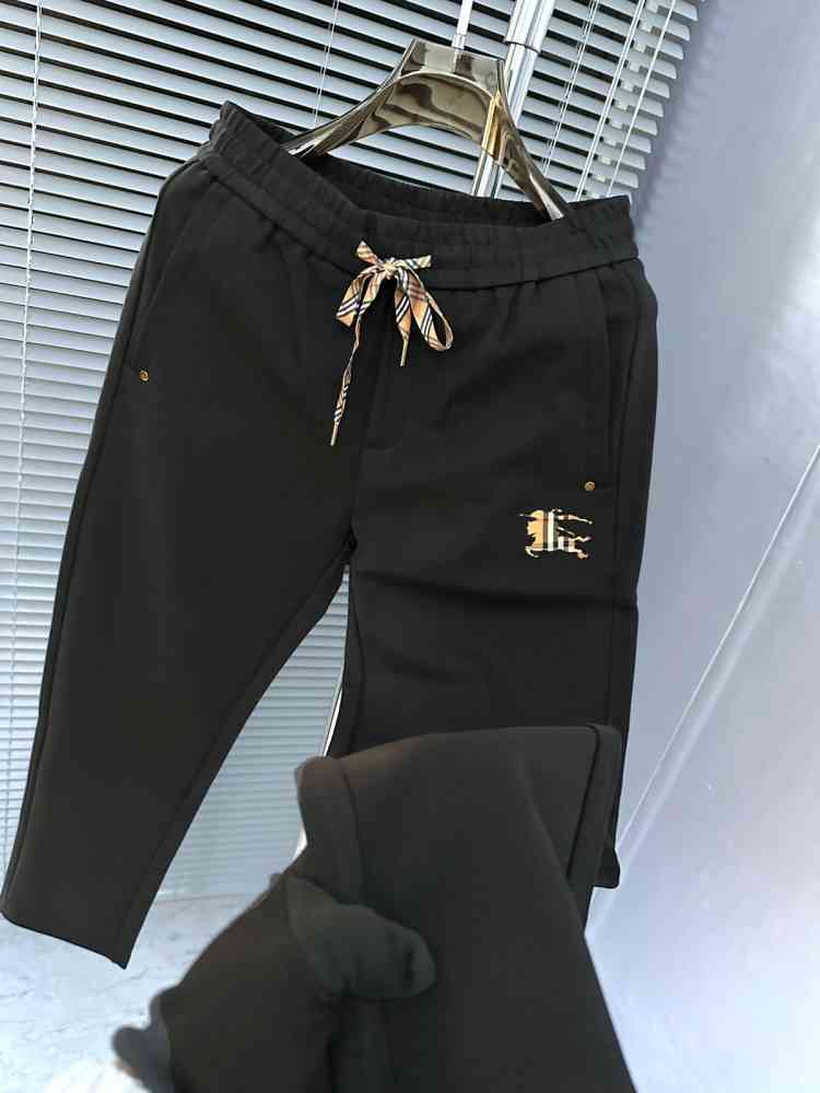 Burberry Black Premium Quality Warm Track Pant-thumb-4