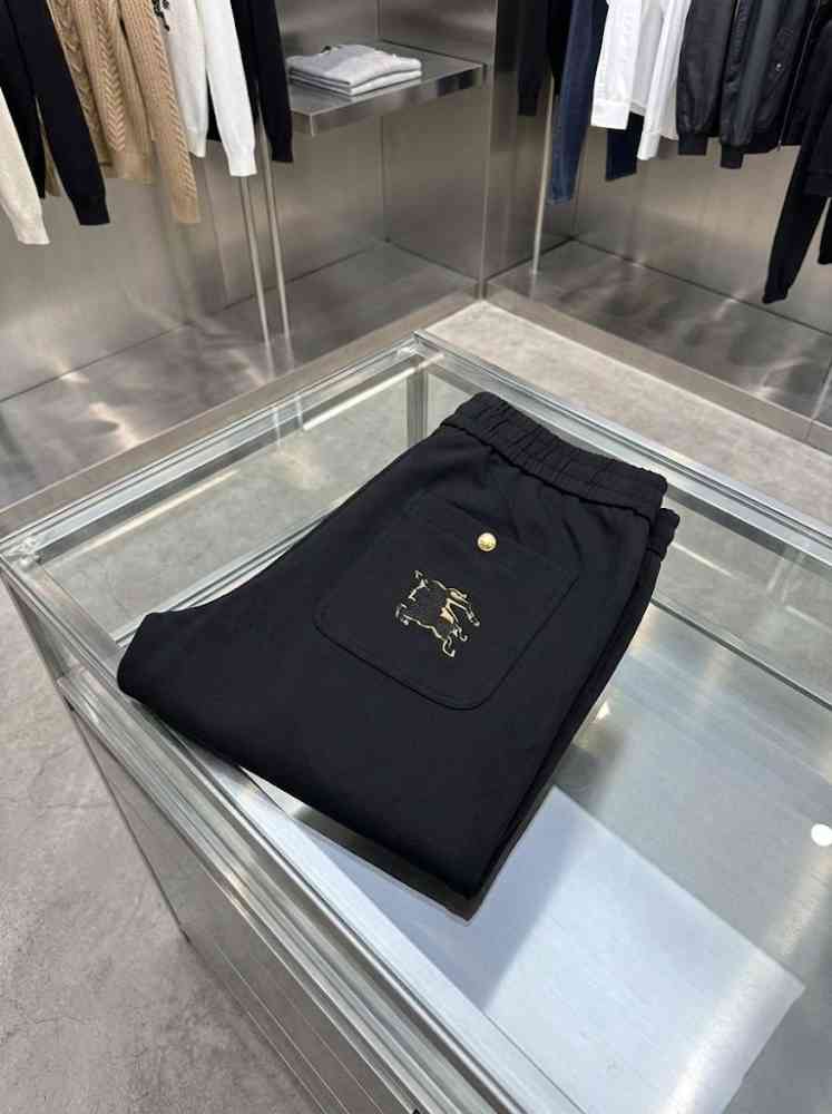Burberry Black Premium Quality Warm Track Pant-thumb-7