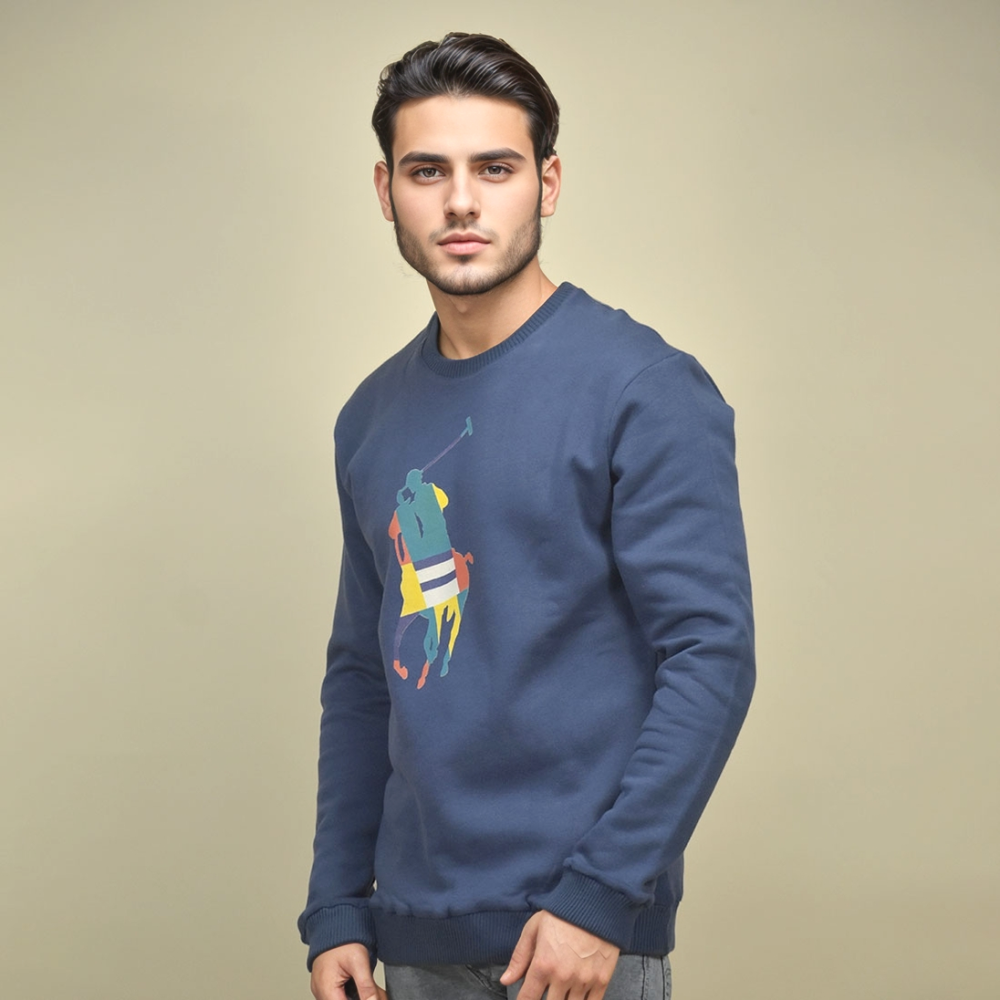 Blue Ralph Lauren Neon Green Premium Quality Sweatshirt