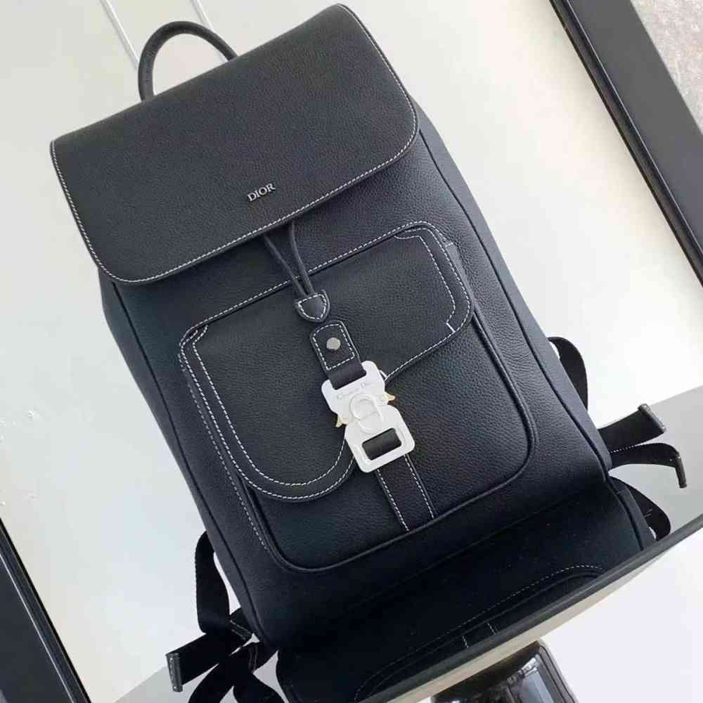 Dior Saddle Bag Black Premium Quality Backpack-thumb-1
