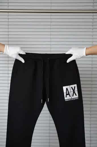 Armani Exchange Black Premium Quality Warm Track Pant-thumb-2