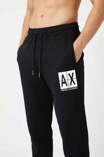 Armani Exchange Black Premium Quality Warm Track Pant-thumb-0