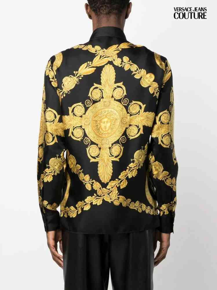 Versace Black Premium Quality Cotton Shirt-2