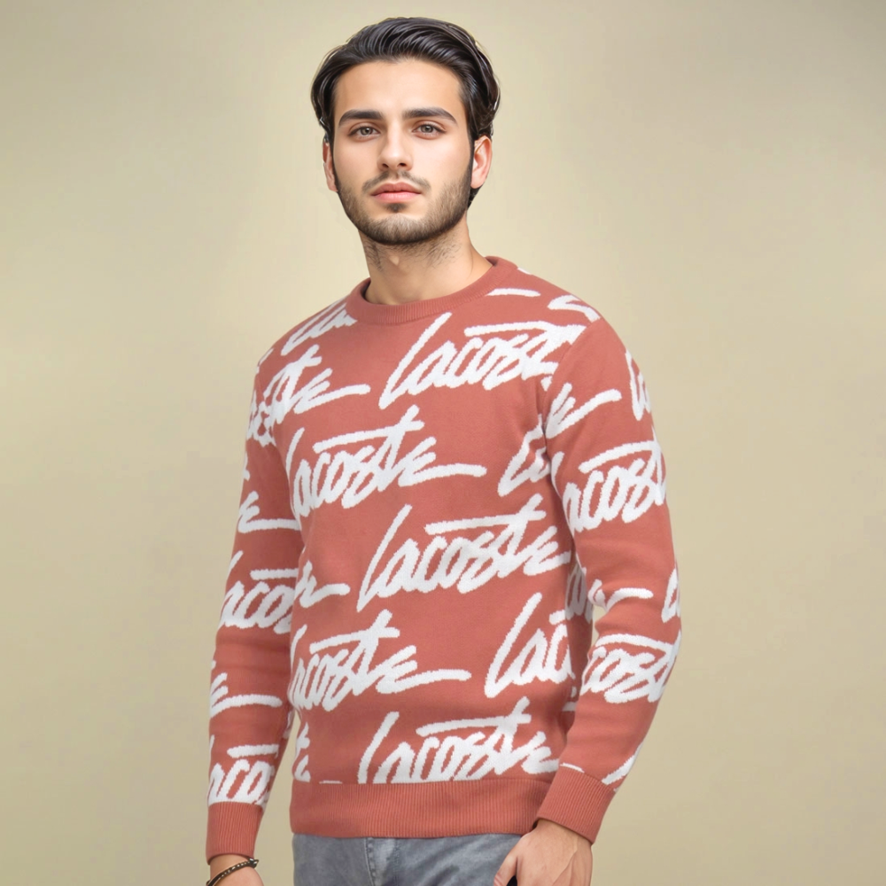 Lacoste Live Dark Orange Premium Quality Pullover