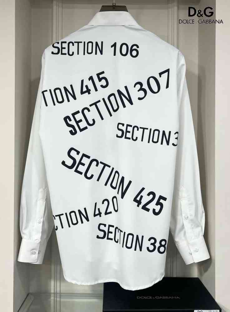 Dolce & Gabbana Revolver Print  White Premium Shirt-2