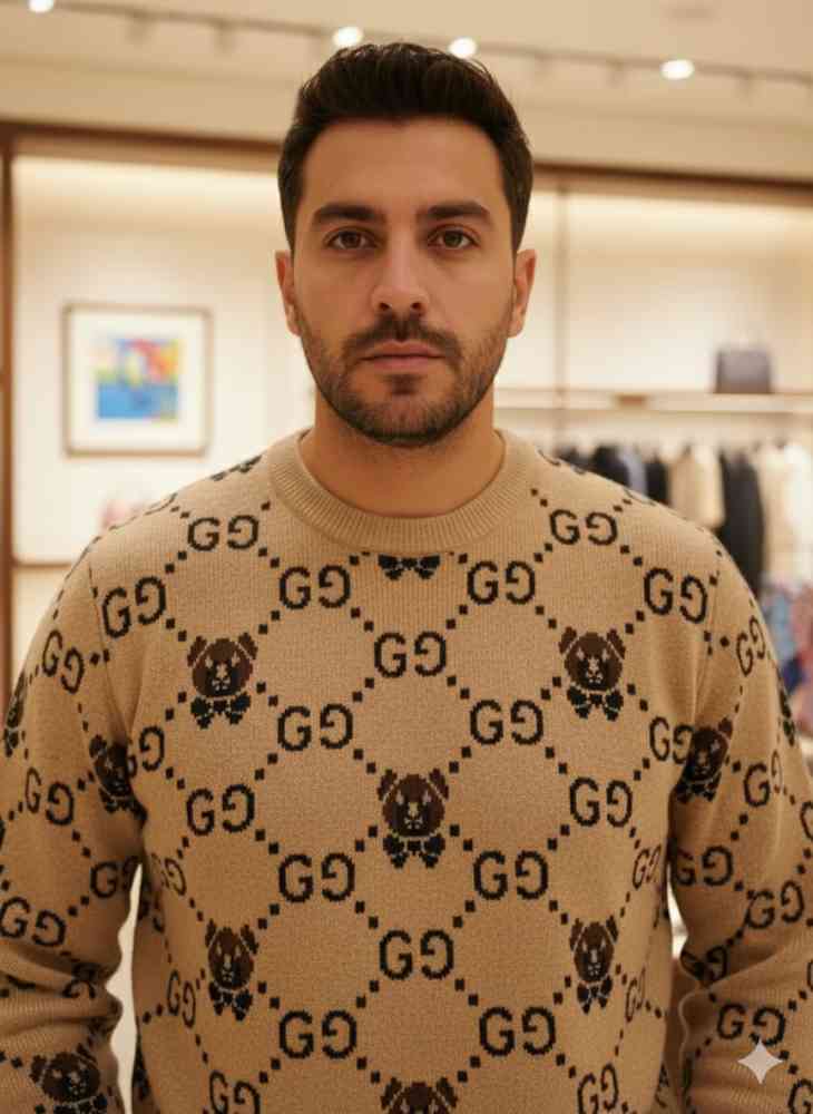 Brown Gucci Blue Authentic Quality Sweaters
