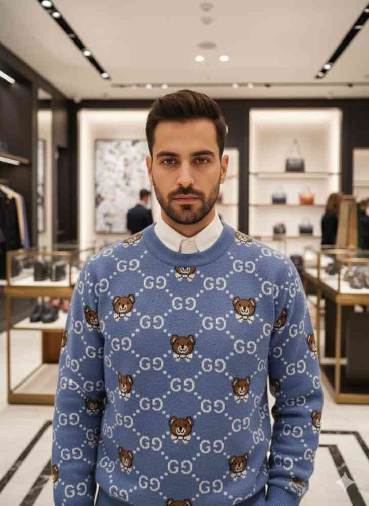 Gucci Blue Authentic Quality Sweaters