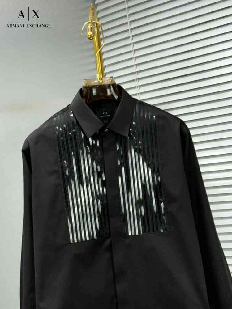 Armani Exchange Black Premium Quality Cotton Shirt-1