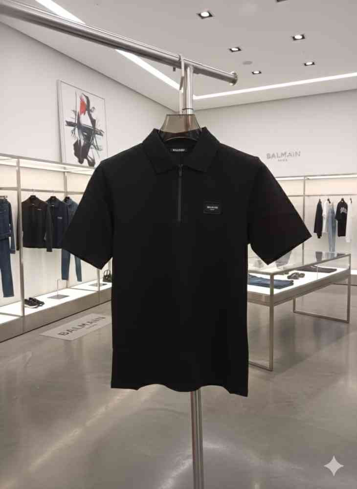 Balmain Black Premium Quality T-shirt-4