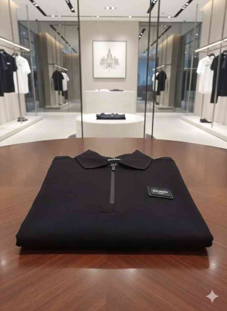 Balmain Black Premium Quality T-shirt-3