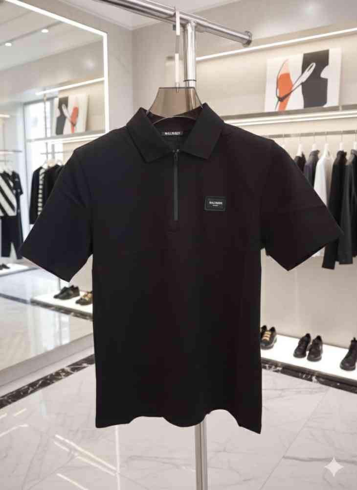 Balmain Black Premium Quality T-shirt-7