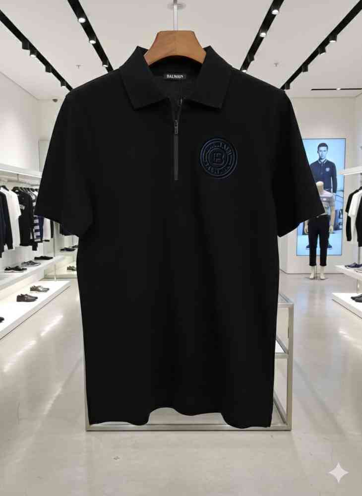 Balmain Black Premium Quality T-shirt-thumb-3