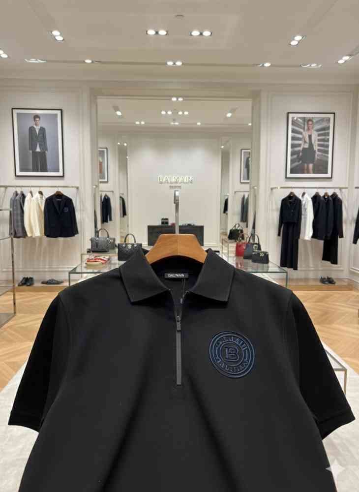 Balmain Black Premium Quality T-shirt-thumb-4