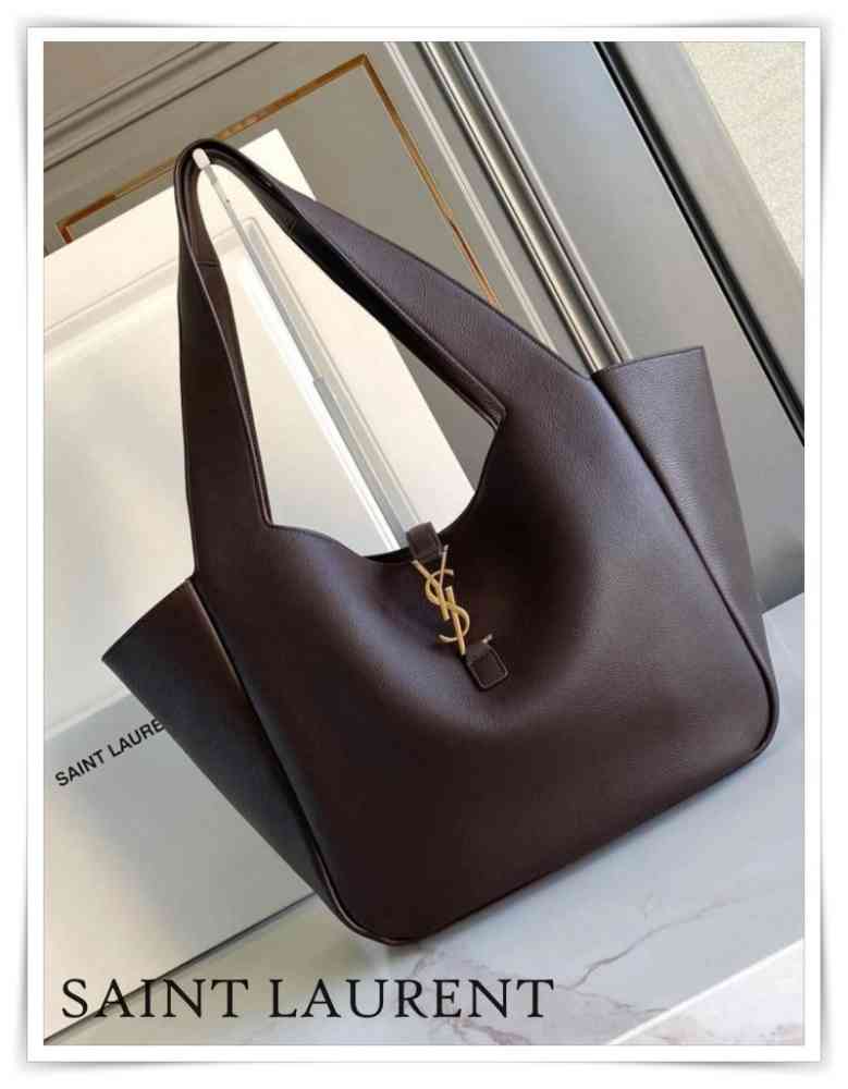 Burgundy YSL Wine Premium Quality Bucket Bag