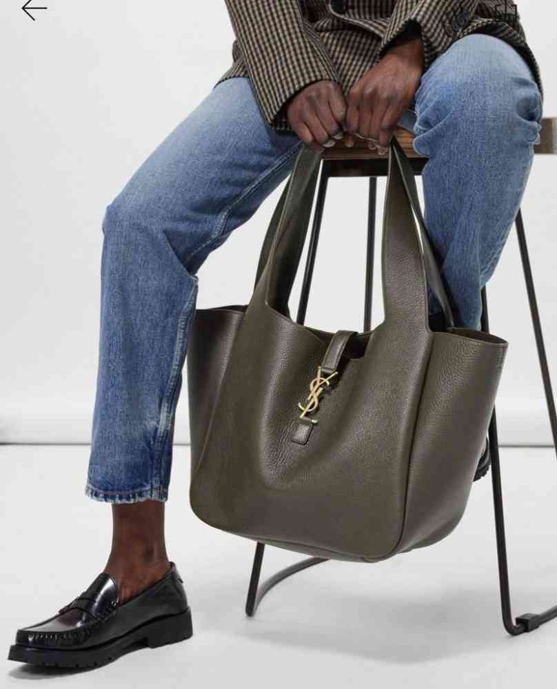 Green YSL Wine Premium Quality Bucket Bag