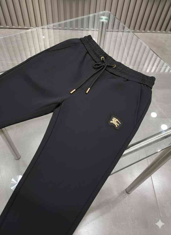Burberry Black Premium Quality Warm Track Pant-thumb-3