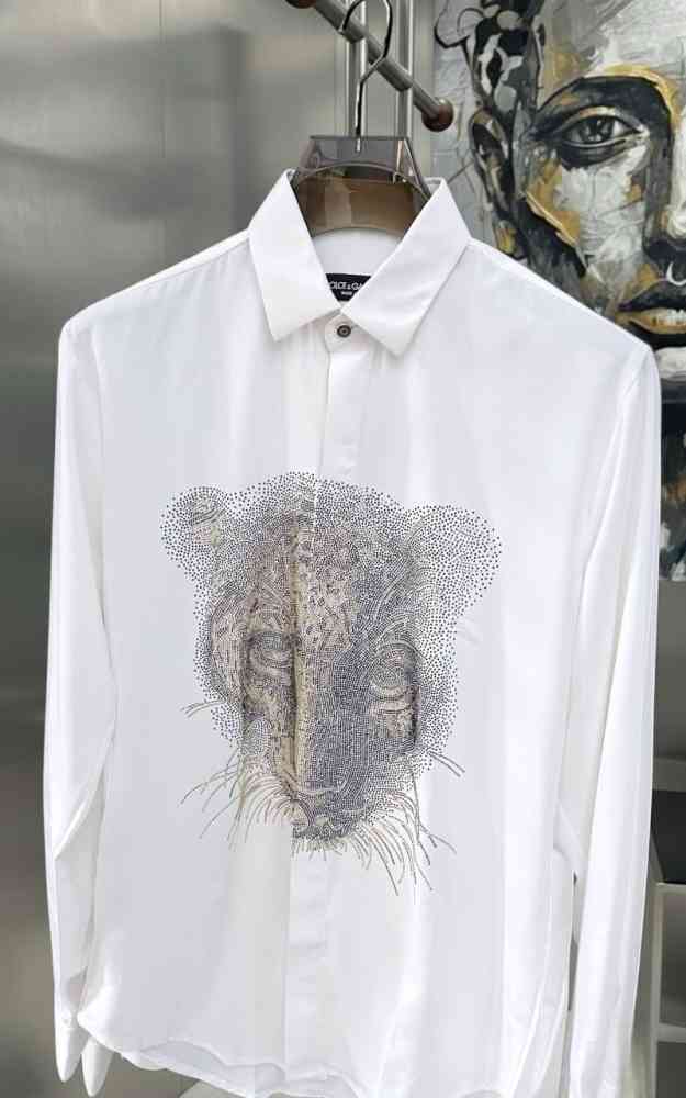 Dolce & Gabbana Japanese Stretch White Premium Shirt-1