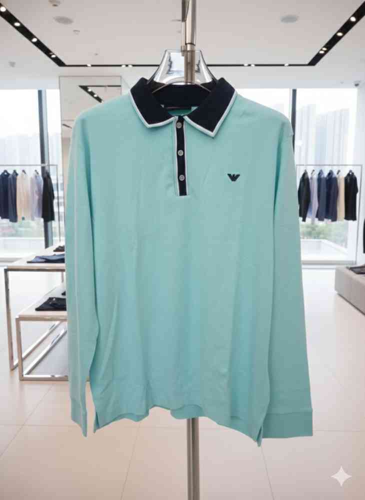 Emporio Armani Blue Premium Quality Polo-tshirt-6