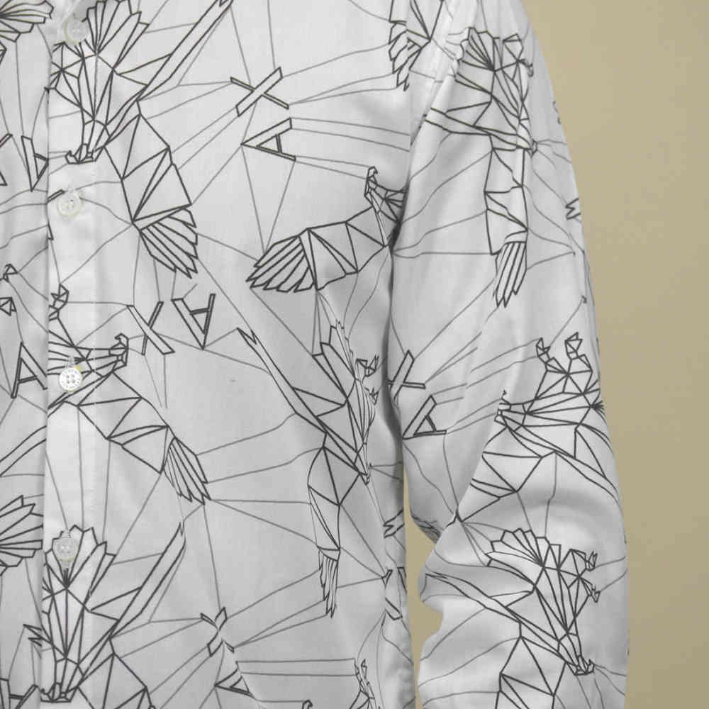 Armani Exchange Eagle Print White Premium Shirt-4