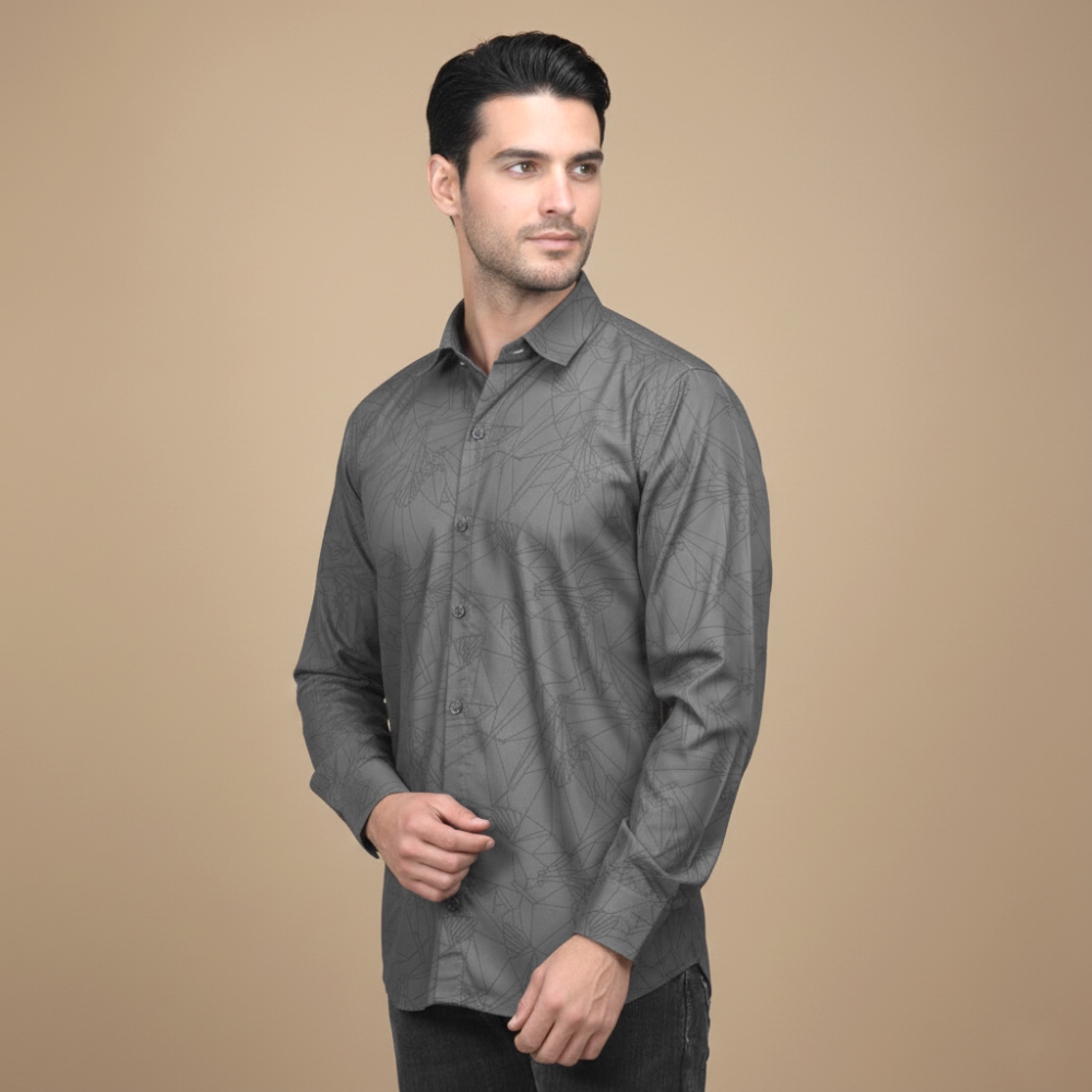 Grey Armani Exchange Eagle Print White Premium Shirt