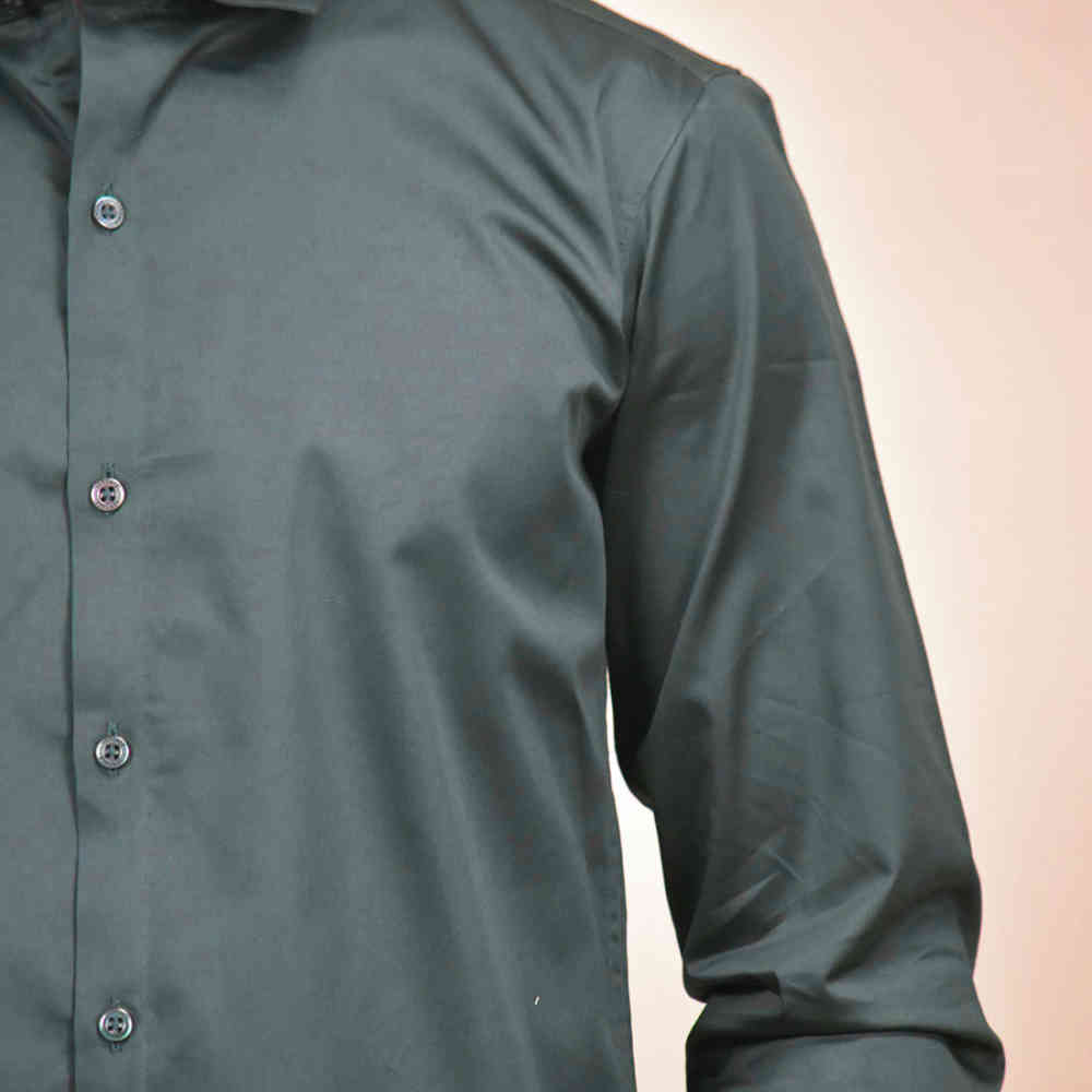 Versace Embroidered Green Premium Cotton Shirt-4