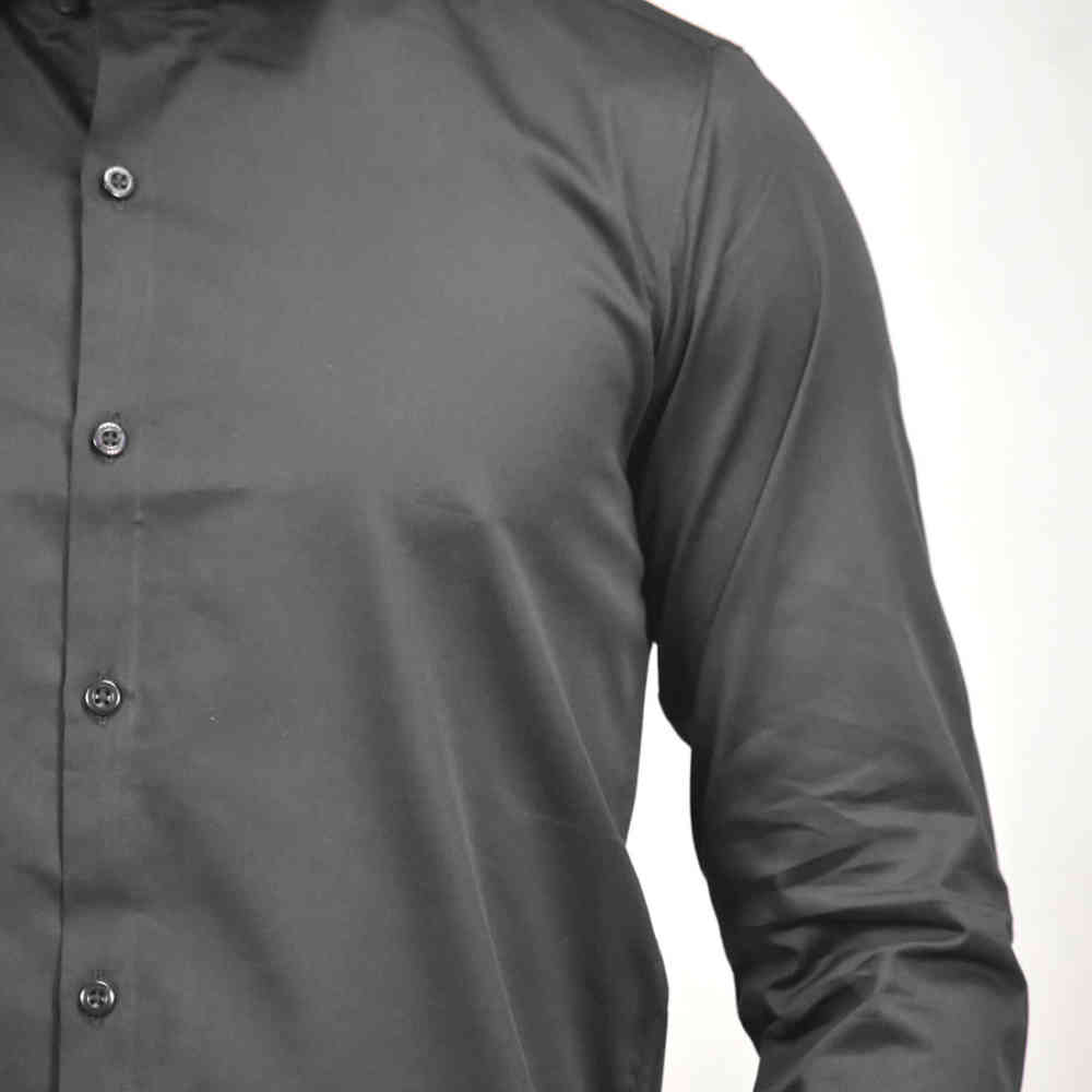 Versace Embroidered Black Premium Cotton Shirt-4