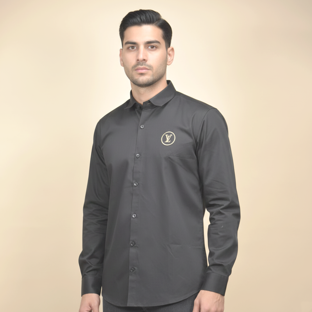 Black Louis Vuitton Green Premium Quality Shirt