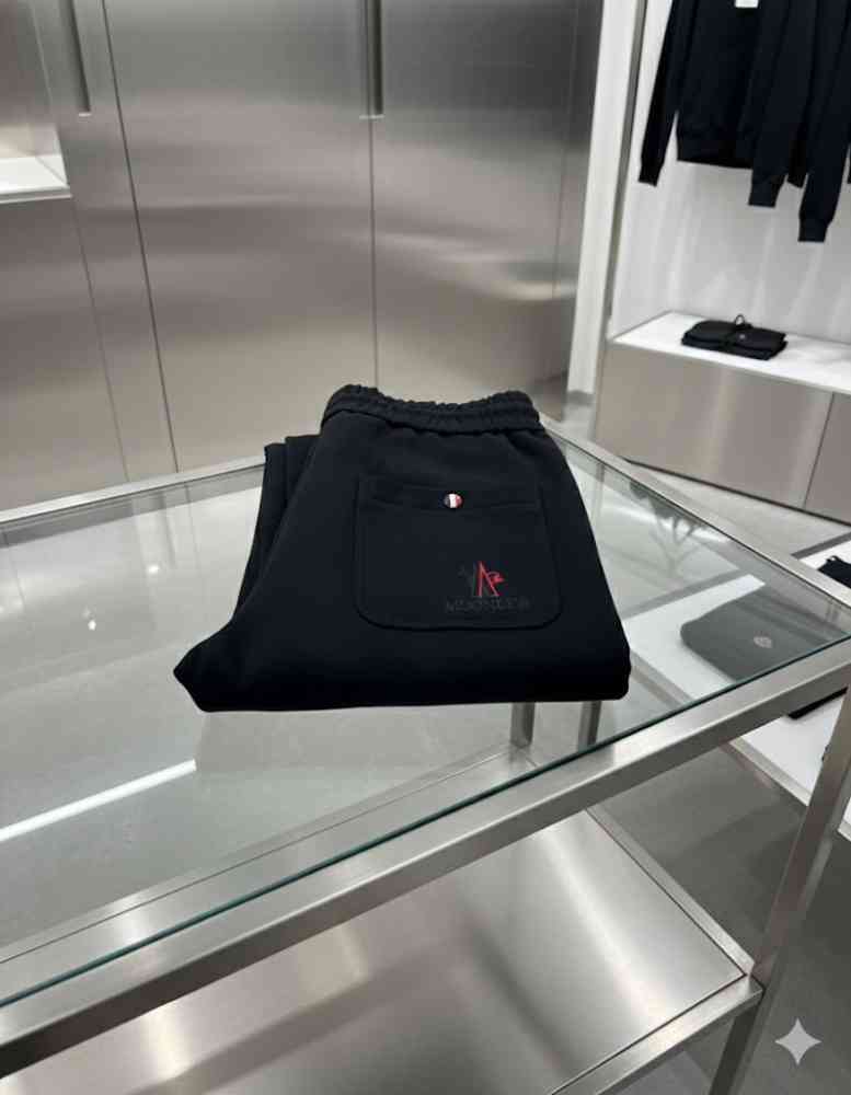 Moncler Black Premium Quality Warm Track Pant-thumb-5