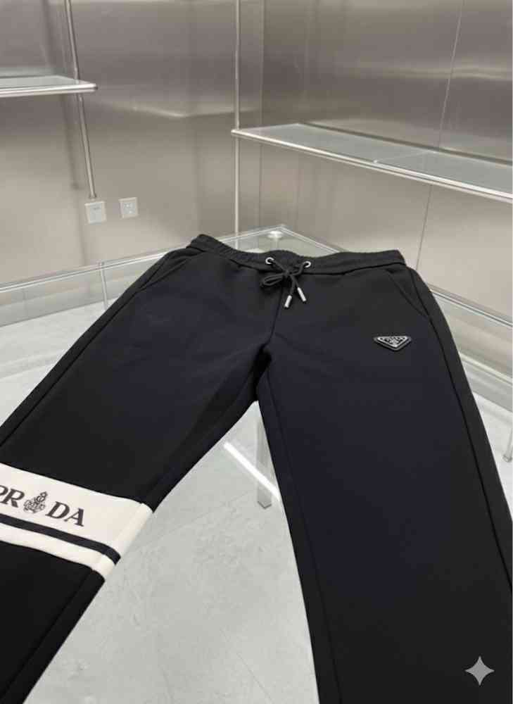 Prada Black Premium Quality Warm Track Pant-thumb-7