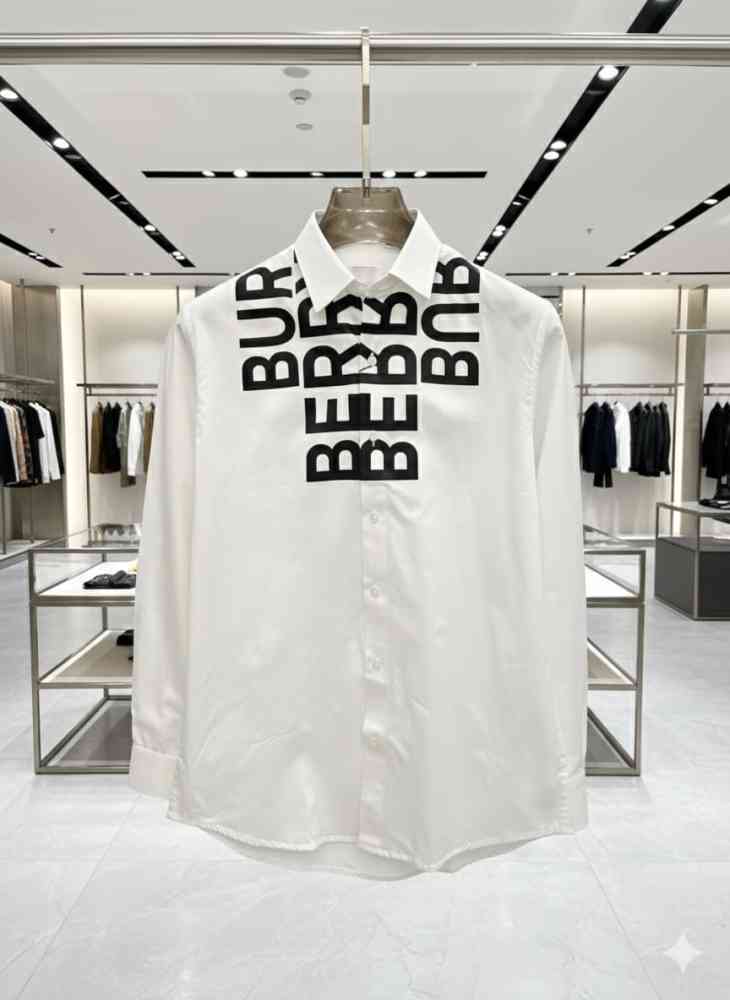 Burberry White Premium Quality Shirt-4