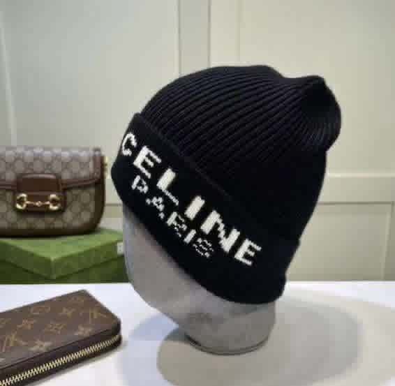 Celine Monogram Black Premium Edition Cashmere Beanie-1