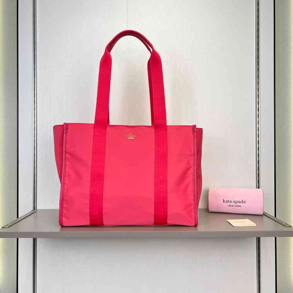 Pink Kate Spade Red Kip Nylon/Canvas Tote Bag
