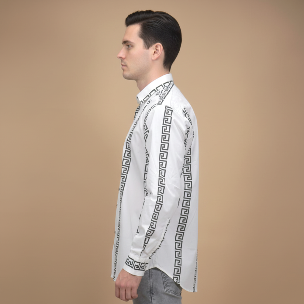 Versace White logo Print Premium Shirt-2