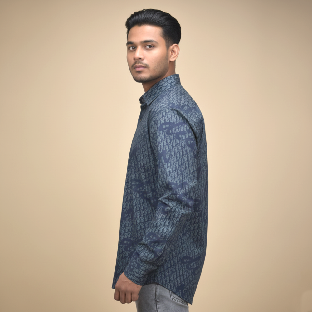 Dior Navy Blue Premium Quality Shirt-2